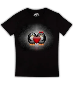 Пингвины с сердечком